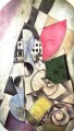 Paysage cubiste contemporain Marc Chagall